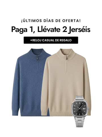 Paga 1, Llévate 2 Jerséis + Reloj Casual de Regalo